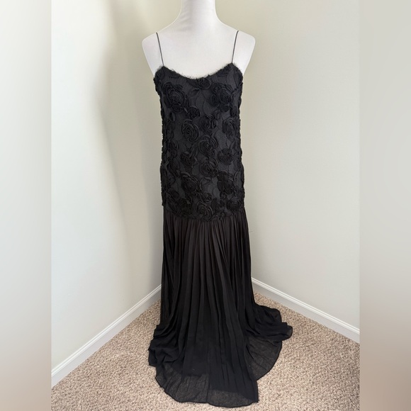 NEW Alexis Natalina Long Gown Dress Black Womens Size Small - Picture 2 of 5